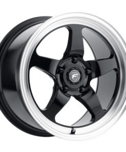Forgestar F091 17X10 D5 Drag 5X114.3 ET50 BS7.5 Gloss Black w/ Machine Lip 78.1