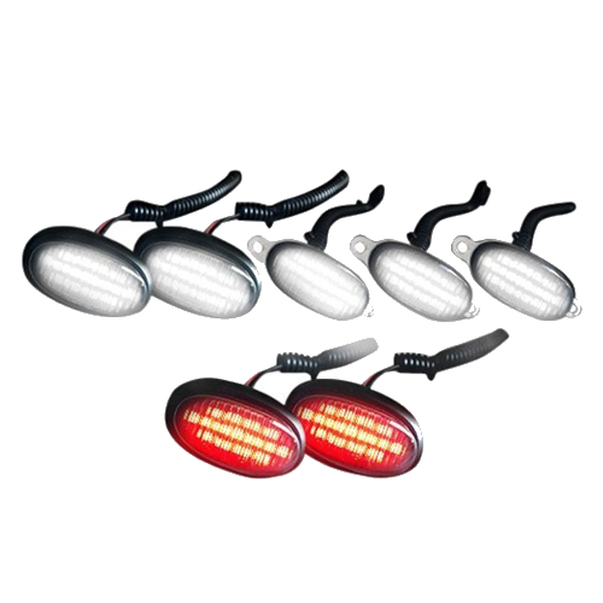 Recon 264139BKW Fender and Front Grill LED Light Kit for 2009-2020 Ford Raptor