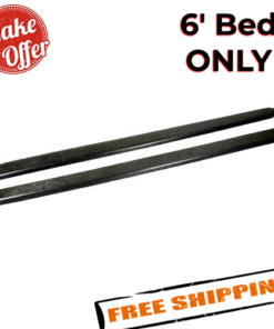 Westin 72-40621 Black Bed Rail Caps for 1993-2011 Ford Ranger - 6 Bed