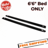 Westin 72-01151 Black Bed Rail Caps for 1999-2006 Silverado & Sierra - 66" Bed