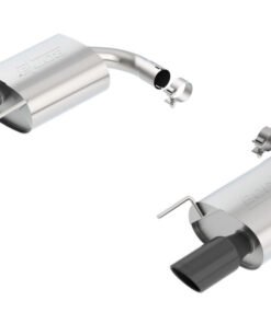 Borla S-Type Rear Section 15-17 Ford Mustang GT 5.0L V8 MT/AT 2.5in pipe 4in tip (Black Chrome)