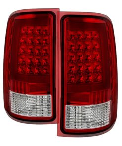 Xtune GMC Sierra 07-13 LED Tail Lights Red Clear ALT-ON-GS07-G2-LED-RC