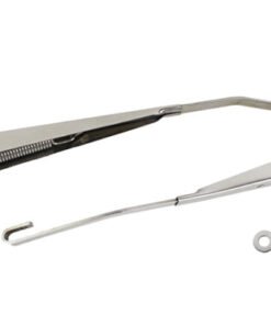 Kentrol 07-18 Jeep Wrangler JK Windshield Wiper Arms Pair - Polished Silver