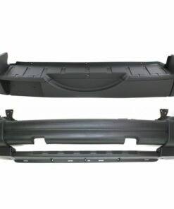 Front & Rear Textured Bumper Covers for 2005-2007 Jeep Liberty - Set of 2