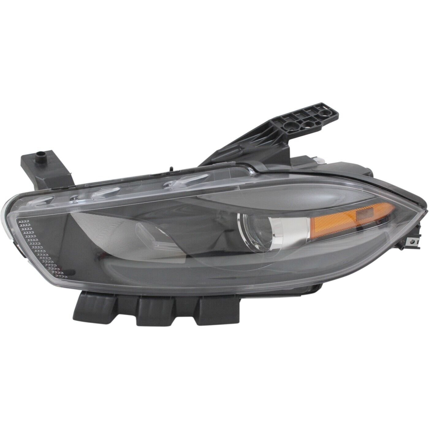 Headlight halogen black interior left side for 2016 Dodge Dart GT, SE, SXT