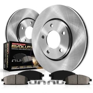 Powerstop KOE717 Front Brake Disc and Pad Kit 4 Lugs for 1990-1993 Mazda Miata