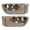 Interior Door Handle for 2002-2006 Toyota Camry Set of 2 Beige Plastic