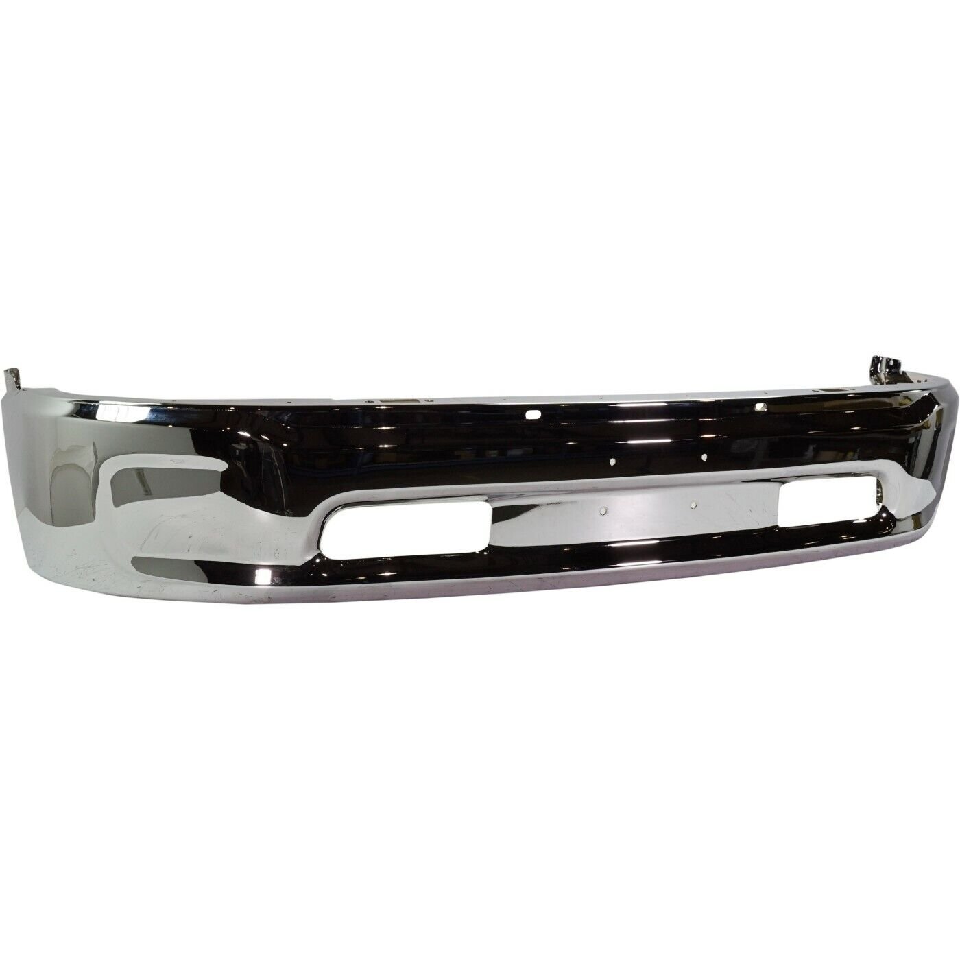 Front Lower Bumper, Chrome Steel w/ Ram Logo on Grille for 2013-2016 Ram 1500