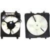 Radiator Cooling Fan Assembly (Pair) for 06-11 Honda Civic, Manual Transmission