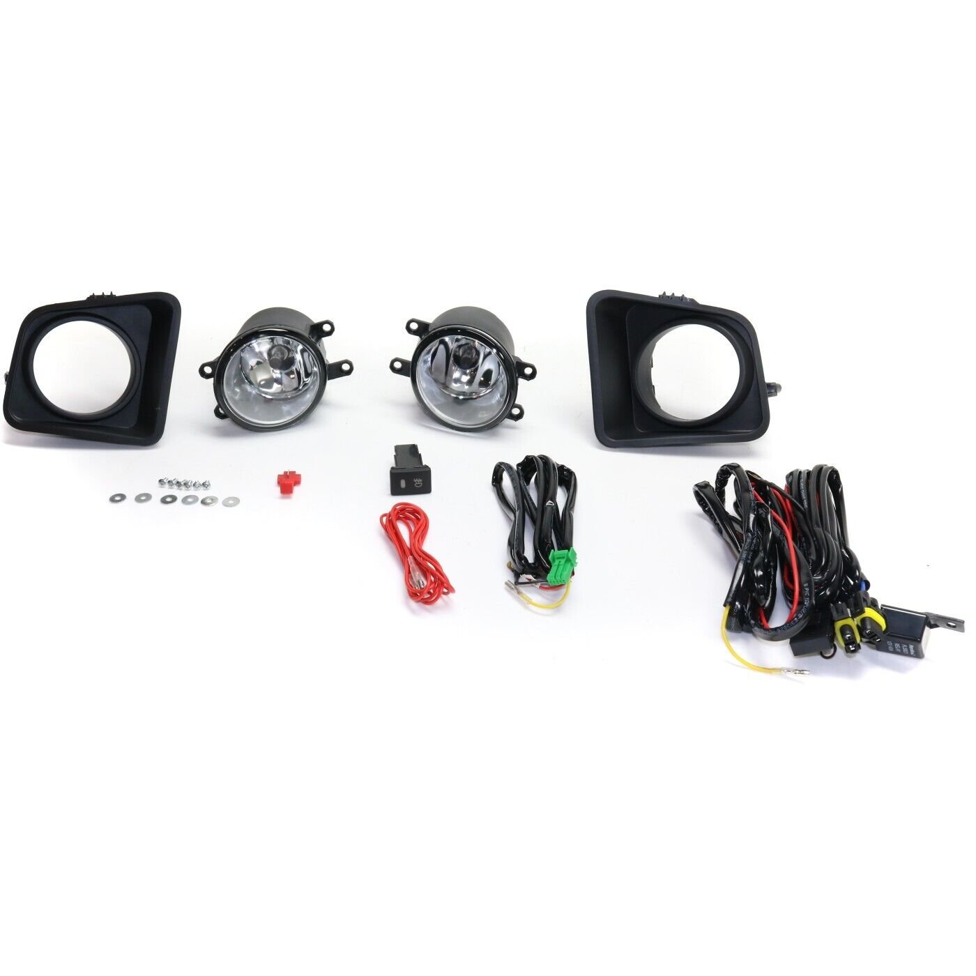 JC Whitney STYTY1415FL2 Fog Light Kit Clear Lens for 2014-2015 Toyota Tundra