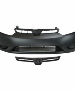 NEW Front Bumper Cover Kit with Grille for 2006-2008 Honda Civic 2-Door Coupe