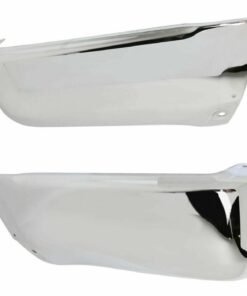 NEW Set of 2 Rear Chrome Steel Bumper End Caps for 1996-2002 Toyota 4Runner