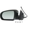 Kool Vue JP75EL-S Mirrors Manual Heated Left Side for 2014-2018 Jeep Cherokee