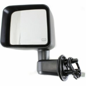 Driver Side Heated Textured Black Power Mirror for 2011-2013 Jeep Wrangler JK