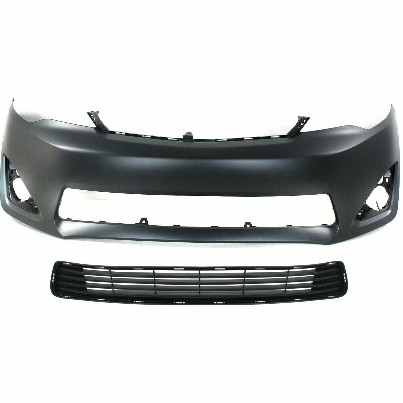 NEW Front Bumper Cover Kit with Bumper Grille for 2012-2014 Toyota Camry