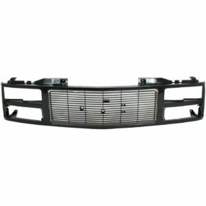 NEW Grille, Black Plastic for 1988-1999 GMC K1500 / C1500