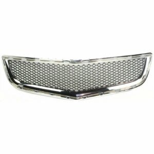 Grille Chrome Shell w/ Black Insert for 2009-2012 Chevrolet Traverse Lower