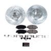 Powerstop K1043 Brake Disc and Pad Kit front for 2006-2012 Honda Accord LX