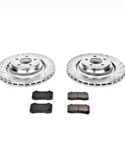 Powerstop K4583 Rear Brake Disc and Pad Kit for 2008-2014 Dodge Challenger SRT8