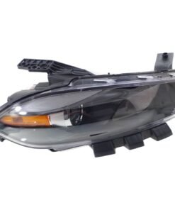 New Headlight halogen right side black CAPA for 2013-2015 Dodge Dart