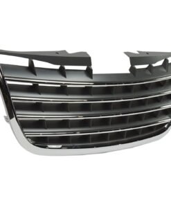 Grille chrome shell w/ dark gray insert for 2008-2010 Chrysler Town & Country