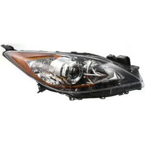 New Headlight halogen right side for 2010-2013 Mazda 3 GT, GX, i, S 5-Speed