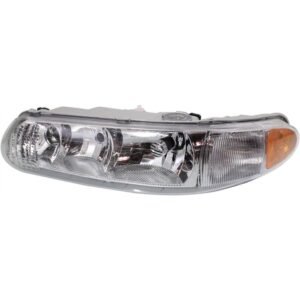 Headlight left side CAPA for 1997-2002 Buick Century & 1997-2004 Regal