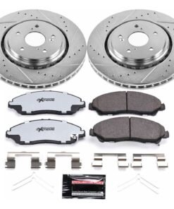 Powerstop K6957-36 Front Brake Disc and Pad Kit 2-Wheel Set for 14-16 Acura MDX