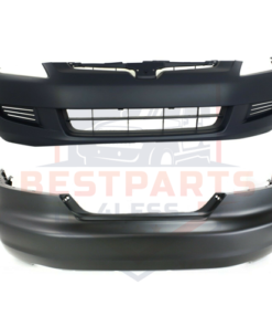 Front & Rear Primed Bumper Covers for 2003-2005 Honda Accord Coupe - Set of 2