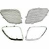 Grille Kit, Mesh Inserts & Chrome Trim Upper, Front LH & RH for 05-09 Pontiac G6