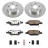 Powerstop K1616-26 Rear Brake Discs And Pad Kit 5 Lugs for 2005-2010 Pontiac G6