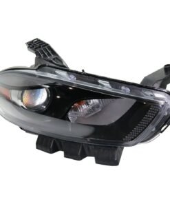 Headlight 68292804AA-PFM right side black CAPA for 2016 Dodge Dart GT, SE, SXT