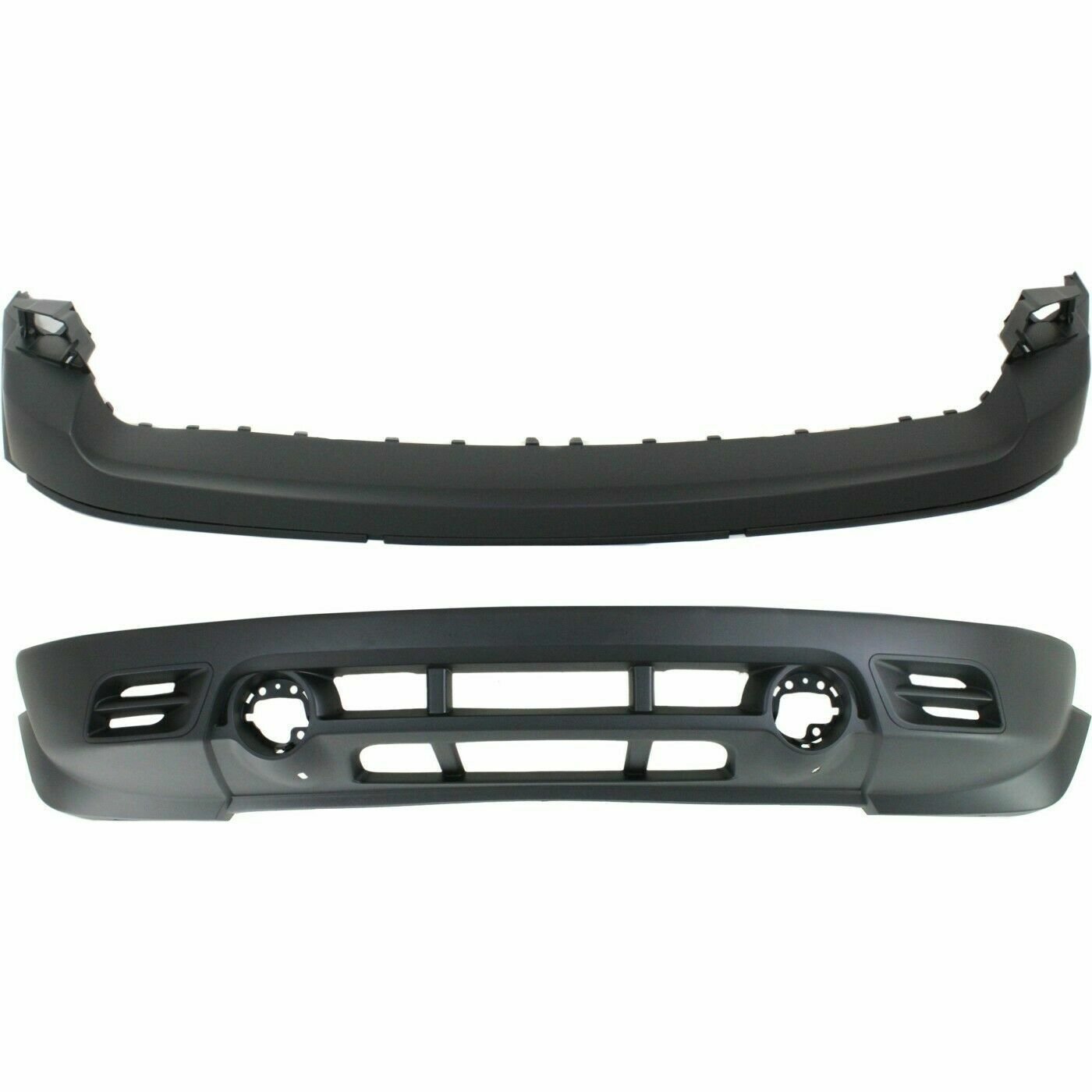 NEW Set of 2 Front Upper and Lower Bumper Covers for 2011-2017 Jeep Patriot