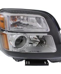 Headlight halogen clear lens right side CAPA for 2013-2015 GMC Terrain Denali