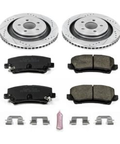 Powerstop K6812 Brake Disc and Pad Kit rear for 2015-2020 Ford Mustang GT