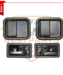 Interior and Exterior Door Handle Kit, Front LH and RH Side for Jeep Wrangler TJ