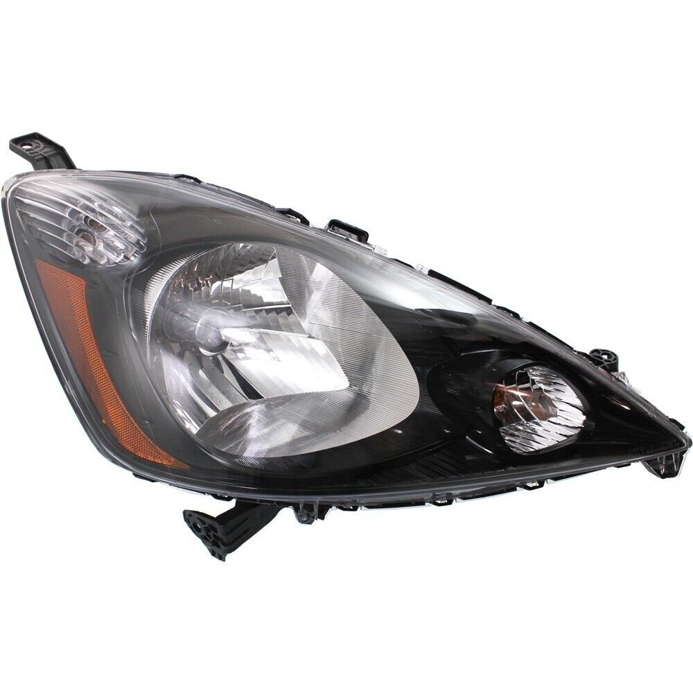 Headlight right side halogen clear lens CAPA for 2012-2014 Honda Fit Sport