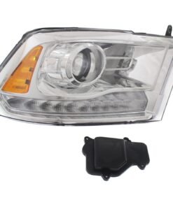Headlight HID/Xenon right side black for 2016-2018 Ram 1500, 2500, 3500