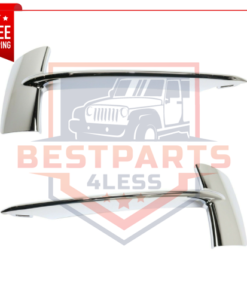 Set of 2 Chrome Bumper Trims, Step Pads, BM1038153, BM1039153 for 2014-18 BMW X5