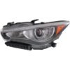 Headlight IN2502157 LED clear lens left side for 2014-2017 Infiniti Q50