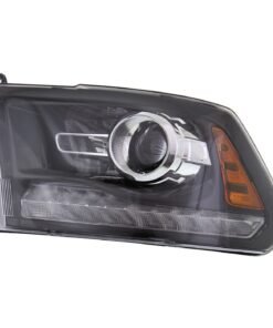 Headlight CH2502245 halogen left side black for 2015-2018 Ram 1500