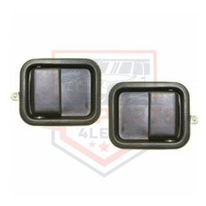 Metal Door Handles Outside Exterior Front LH & RH Pair Set for Jeep Wrangler