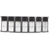 New Grille Insert 5116363AA plastic gray CAPA for 2007-2010 Jeep Patriot