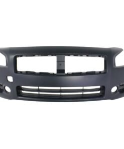 Front Bumper Cover for 2009-2014 Nissan Maxima w/ fog lamp holes Primed