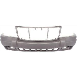 Front Bumper Cover, w/ Fog Lamp Holes, Textured for 99-03 Jeep Grand Cherokee