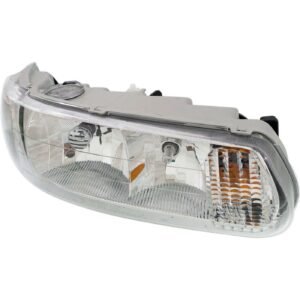 Headlight right side w/ bulb for 1997-2005 Buick Century & 1997-2004 Buick Regal