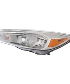 Headlight F1EZ13008GU-PFM Halogen Left Side for 15-18 Ford Focus S, SE, Titanium
