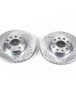 Powerstop EBR830XPR Brake Disc 2-wheel set front for 2010-2021 Volkswagen Golf