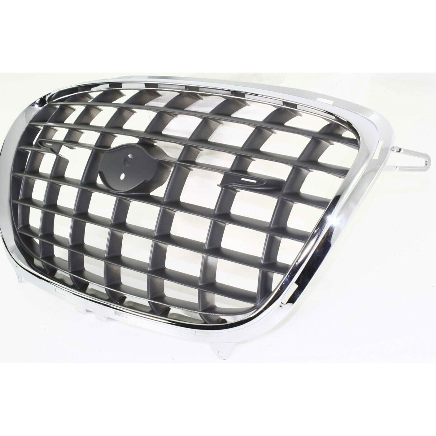 Grille chrome shell w/gray insert for 02-04 Chrysler Concorde Limited, LX, LXi