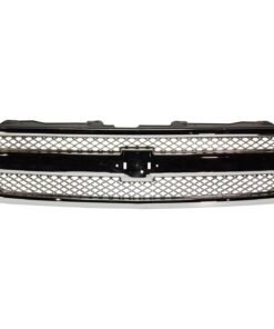 Grille chrome plastic shell w/ insert for 2008-2013 Chevrolet Silverado 1500